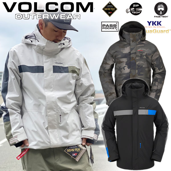 23-24 VOLCOM/ボルコム V.CO STRETCH GORE-TEX jacket メンズ レディース 防水ゴアテックスジャケット スノーボードウェア スノーウェ..