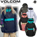 23-24 VOLCOM/ボルコム ASHFIELD pullover レディース 防水プルオーバー スノーボードウェア スノーウェアー 2024