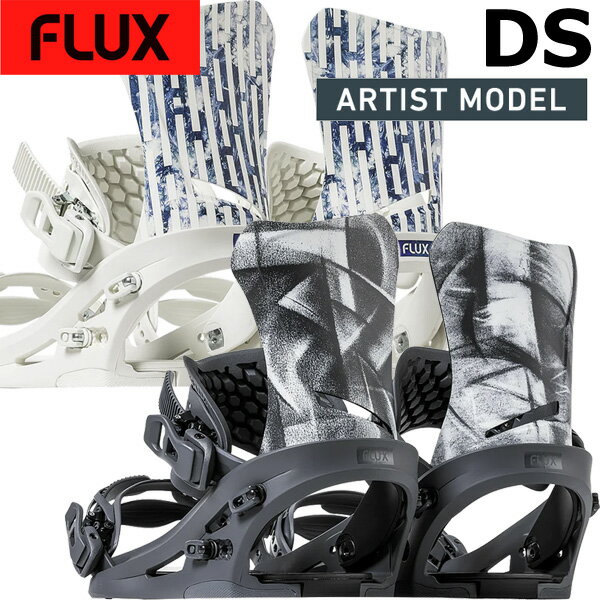 FLUX【DS ARTIST MODEL】 サイズ目安 ・記載のサイズはブーツブランドによって異なります。 ベストマッチブーツ ・FLUX/フラックス ※ご使用サイズやモデル等で変わる部分もございますのであくまで目安としてお考え下さい。 こちらに記載以外のバインディングにも使用可能です。 FLEX ・3 / 5段階(1柔～5硬) コメント 『全てをこの1台で』 DSの限定アーティストモデル登場。ニューヨークを拠点に活躍するアーティストを招き、FLUXの代表的なモデル【DS】のハイバックをキャンバスにみたて、その作品を落とし込みました。 アーティスト:Hisham Akira Bharoocha(ヒシャム・アキラ・バルーチャ) アーティスト:DAVID ARON(デイブ・アーロン) コンディションを選ばないオールマイティーモデル。力の伝えにくいトーサイドはボードへの伝達効率を重視した幅広のベースプレート仕様となり、遊びやすさのために柔軟な動きが必要なヒールサイドは、クッション性と反発性の高いスタビライザーによって可動域を拡げています。この組み合わせにより、ジブやグラトリでの操作性や安定感だけでなく、よりクイックな弾きが可能となりました。 ※バインディングとブーツの相性やフィッティングに関して等、ご不明な点があればお気軽にお問い合わせください。 ※滑走での振動やストラップの着脱等でビスを使用している部分は緩んできますので、締り具合など滑走前に必ずご確認をお願いします。またご使用のブーツとストラップの調整をお願いいたします。調整が適切でない場合、負荷が集中し破損の原因となります。 ※こちらの商品はご予約商品の為、10～11月頃からお届け開始予定です。通常商品とは納期、お支払方法等違いますので必ずご予約詳細ページをご覧頂きご理解いただいた上でのご注文お願いいたします。 また、一部メーカー予定在庫になりますので、欠品の場合が御座います事をご了承ください。 ▲ご予約方法、お支払方法はこちらをチェック!!▲ ▲日本人の足にあう最高のバインディング FLUX▲ 一押しアイテム！ ハイパフォーマンスソックス ネジの緩みは危険の元 便利！ハイバックパス メーカー希望小売価格はメーカーカタログに基づいて掲載しています。レビュー内容に関して：2024/04/15 24-25モデルに変更。ブランド名FLUX ブランド名カナフラックス モデル名DS ARTIST MODEL モデル名カナディーエスアーティストモデル 商品スノーボード ビンディング バインディング 年式2024-2025 対象メンズ レディース キーワードパーク グラトリ パウダー カラー展開HISHAM/ヒシャム DAVID ARON/デイブ・アーロン ▲▲ボード破損や傷の軽減に最適な必須アイテムはこちら！！▲▲