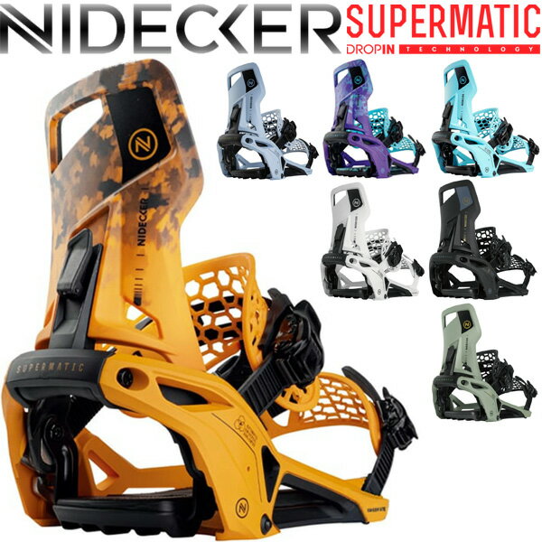 24-25 NIDECKER/ナイデッカー SUPERMATIC スーパーマチック ドロップイン メンズ レディース ビンディ..