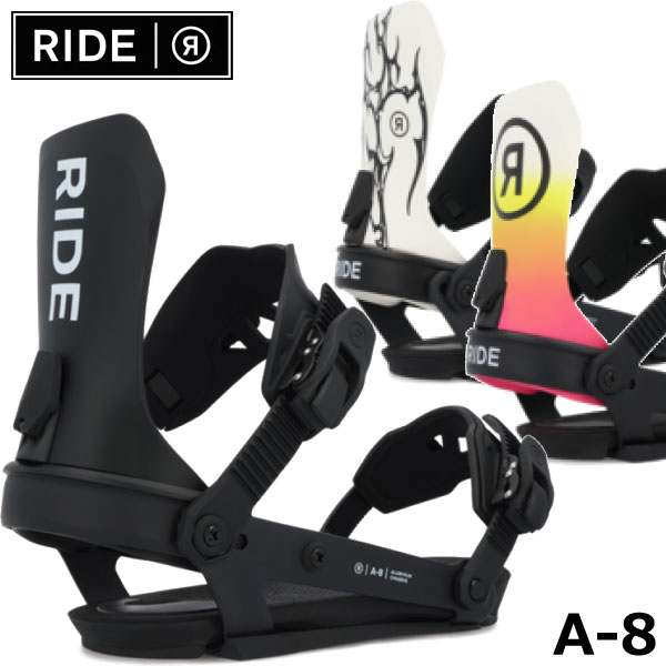 24-25 RIDE/ライド A-8 エーエイト メンズ レディース ビンディング バインディング スノーボード 2025