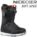 24-25 NIDECKER/ナイデッカー RIFT APX リフト エーペックス メンズ ダブルボア ブーツ スノーボード 2025