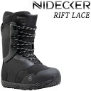 24-25 NIDECKER/ナイデッカー RIFT LACE リフト レース メンズ 紐 ブーツ スノーボード 2025