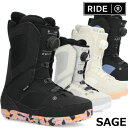 24-25 RIDE/ライド SAGE セージ レディース ブーツ ボア BOA 熱成型対応 スノーボード 2025