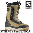 24-25 SALOMON/サロモン SYNERGY PWL SJ シナージー メンズ レディース 熱成型対応ブーツ スノーボード 2025