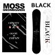 24-25 MOSS SNOWBOARDS / XXm[{[h BLACK ubN Y fB[X Xm[{[h Og  2025 \񏤕i