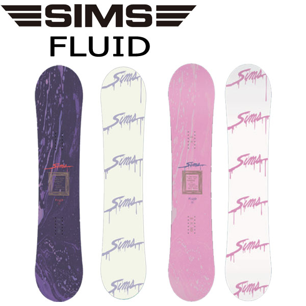 24-25 SIMS / シムス FLUID フルイド レディース スノーボード グラトリ 板 2025 予約商品