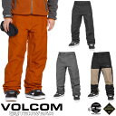 24-25 VOLCOM/ボルコム DUA GORE-TEX pant メンズ レディース 防水パンツ ゴアテックススノーボードウェア スノーウェアー 2025