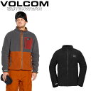 24-25 VOLCOM/ボルコム FLEECER FULL zip メンズ レディース スノーボードウェア スノーボードアパレル フリース 2025