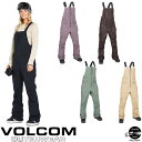 24-25 VOLCOM/ボルコム SWIFT BIB overall レディース 防水ビブパンツ スノーボードウェア スノーウェアー 2025
