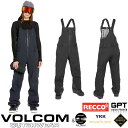 24-25 VOLCOM/ボルコム VS 3L STRETCH GORE-TEX BIB overall レディース 防水ビブパンツ ゴアテックススノーボードウ...