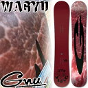 25-26 GNU/グヌー WAGYU ワギュウ メンズ スノーボード キャノン・カミンズ ワンメイク カービング 板 2026 予約商品