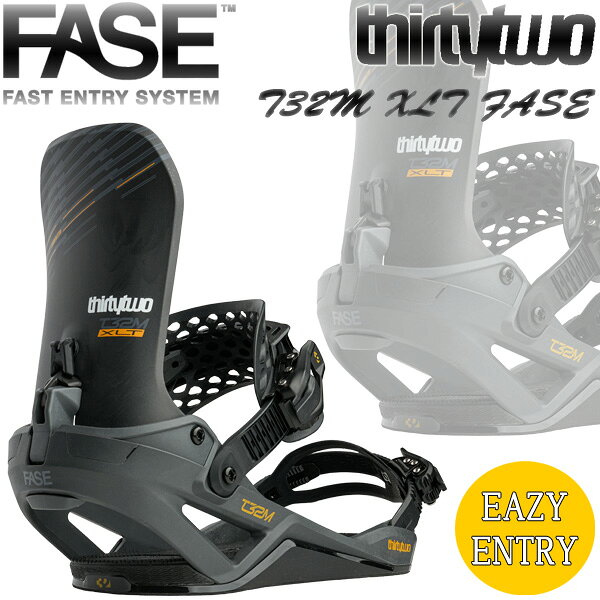 26-27 THIRTYTWO/サーティーツー T32M XLT FASE チーム フェイズ メンズ レディース ビンディング バインディング スノーボード 2027 予約商品