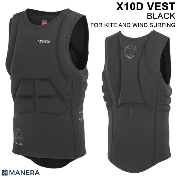 MANERA X10D VEST BLACK マネラ ベスト ウィンドサーフィン ウィングフォイル カイトボード