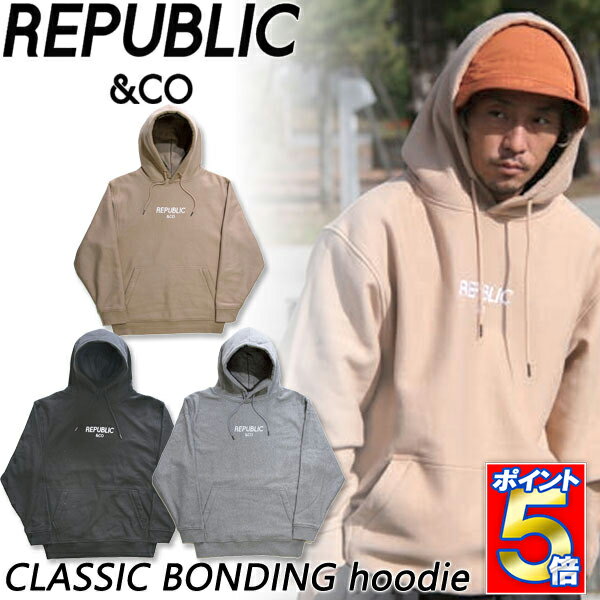 Źꥨȥ꡼P5ܡ24-25 REPUBLIC & CO/ѥ֥å CLASSIC COTTON hoodie  ǥ ѡ Ρܡɥ Ρ 2025