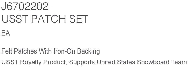 VOLCOM / ボルコム USST PATCH SET フェルトパッチ ワッペン アイロン接着式 メール便対応 2