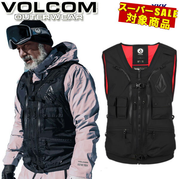 【楽天SS特別価格】23-24 VOLCOM/ボルコム IGUCHI SLACK vest メンズ レディース アバランチベスト バックパック スノーボードウェア スノーウェアー 2024 型落ち