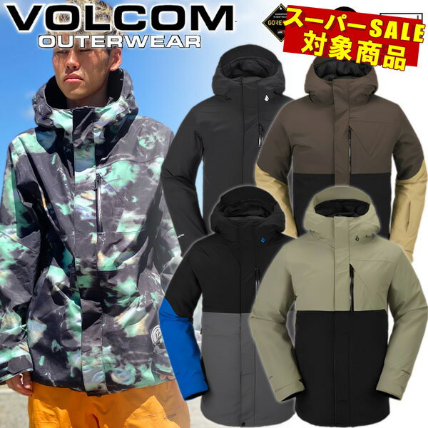 23-24 VOLCOM/ボルコム L GORE-TEX jacket メンズ レディース 防水ゴアテックスジャケット スノーボードウェア スノーウェアー 2024 型落ち