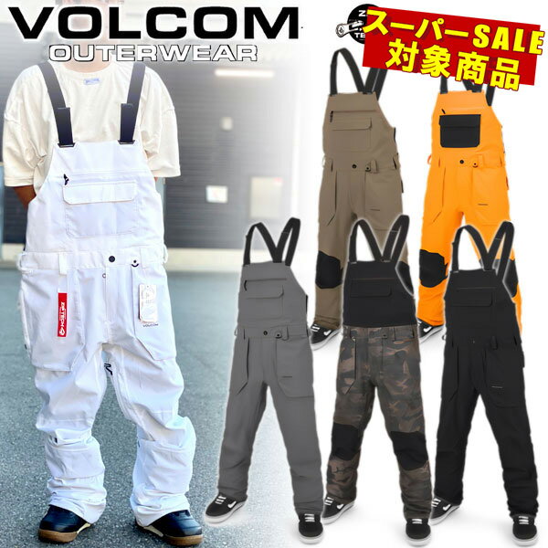 【楽天SS特別価格】23-24 VOLCOM/ボルコム ROAN BIB overall メンズ レディース 防水ビブパンツ スノーボードウェア スノーウェアー 2024 型落ち