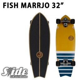 SLIDE / スライド FISH MARRAJO 32inch SKATE サーフスケート ロングスケートボード ロングボード スケボー オフトレ SURFSKATE