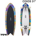 【日本正規品】YOW/ヤウ COXOS カーソス 31インチ MERAKI YOW SYSTEM S5 トラック スペック MERAKI YOW SYSTEM：S5 LENGTH：31インチ WIDTH：10.25インチ WHEELBASE：18インチ 特徴 COXOSはポルトガルのベストウェーブの1つにあげられている。このCOXOSは82Aのラインナップ中では硬めのウィールとYow System S5により簡単にアクションが可能。反応が速く、鋭いターンを楽しめるモデル。 注意事項 ※入荷時期により商品ページ内の画像およびスペックと仕様が異なる場合がございます。(ロゴ、デザイン、ウィールのカラー等) ※輸入時の状況によりデッキの擦れや塗装ムラ等がある場合がございますが、使用には支障ございません。 上記に関する返品・交換はいたしかねますので予めご了承下さい。 メーカー希望小売価格はメーカーカタログに基づいて掲載しています。 【レビュー内容に関して】 2017.4月より商品が継続モデルの場合、順次商品ページを更新させて頂いております。 デザイン、仕様など、過去のレビュー投稿内容が御座いますのでご注意下さい。YOWは波がないフラットな日のサーフィンの代わりとして、またなかなか海に行けないサーファーため、陸上で サーフィンができるツールとして生まれました。 開発から何年もたったのち、陸上でのサーフィンで最も心地よい 感覚をもたらすシステムを作り上げました。 世界のどこにいてもサーフィンができる方法があれば、遠く離れているか、海に近いか、 波が良いかは問題ではありません。 あなたが必要とするもの、それは良い床や地面です。 ポンプやターンをするだけで、 サーフボードで行う事が全てできます。 Find waves, wherever you are.（どこにいても、波を見つけよう。） ブレイクアウトではYOW SURF SKATE(ヤウサーフスケート)・CARVER(カーバー)・SECTOR9(セクターナイン)・ARBOR SKATE(アーバー)を始め、 サーフスケートに関するスクールを行っております。 サーフィンでのオフトレや、スノーボードでのオフトレなどで購入したけど乗り方が分からないや、 どんなスケートを購入したらいいかわからない という人、 色々なお客様が乗った感想や、スタッフ自身が乗った感想を元にアドバイスさせて頂きます。 簡単なことでも是非お問い合わせ下さい。 ブランド名YOW ブランド名カナヤウ モデル名COXOS モデル名カナカーソス 商品スケートボード ロンスケ 年式2023 サイズ31inc システムYOW SYSTEM 対象メンズ レディース キーワードサーフィン スノーボード オフトレ 陸トレ スケボー コンプリート