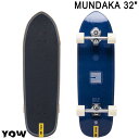 【日本正規品】YOW/ヤウ MUNDAKA 32インチ MERAKI YOW SYSTEM S5 トラック スペック MERAKI YOW SYSTEM S5 LENGTH..32インチ WIDTH..9.5インチ WHEELBASE..16.5インチ 特徴 スペインのバスク地方に位置するサーフポイント。高速バレルのレフトハンダ―として有名なワールドクラスのポイントでした。このMUNDAKAの特徴は、ホイルベースが短い。短いことでクイックにボードを動かせる。パークライディングでのターンの切れは、どのモデルに比べても圧倒的だろう。クイックで切れのあるハイパフォーマンスボード。 注意事項 ※入荷時期により商品ページ内の画像およびスペックと仕様が異なる場合がございます。(ロゴ、デザイン、ウィールのカラー等) ※輸入時の状況によりデッキの擦れや塗装ムラ等がある場合がございますが、使用には支障ございません。 上記に関する返品・交換はいたしかねますので予めご了承下さい。 メーカー希望小売価格はメーカーカタログに基づいて掲載しています。 【レビュー内容に関して】 2017.4月より商品が継続モデルの場合、順次商品ページを更新させて頂いております。 デザイン、仕様など、過去のレビュー投稿内容が御座いますのでご注意下さい。YOWは波がないフラットな日のサーフィンの代わりとして、またなかなか海に行けないサーファーため、陸上で サーフィンができるツールとして生まれました。 開発から何年もたったのち、陸上でのサーフィンで最も心地よい 感覚をもたらすシステムを作り上げました。 世界のどこにいてもサーフィンができる方法があれば、遠く離れているか、海に近いか、 波が良いかは問題ではありません。 あなたが必要とするもの、それは良い床や地面です。 ポンプやターンをするだけで、 サーフボードで行う事が全てできます。 Find waves, wherever you are.（どこにいても、波を見つけよう。） ブレイクアウトではYOW SURF SKATE(ヤウサーフスケート)・CARVER(カーバー)・SECTOR9(セクターナイン)・ARBOR SKATE(アーバー)を始め、 サーフスケートに関するスクールを行っております。 サーフィンでのオフトレや、スノーボードでのオフトレなどで購入したけど乗り方が分からないや、 どんなスケートを購入したらいいかわからない という人、 色々なお客様が乗った感想や、スタッフ自身が乗った感想を元にアドバイスさせて頂きます。 簡単なことでも是非お問い合わせ下さい。 ブランド名YOW ブランド名カナヤウ モデル名MUNDAKA モデル名カナムンダカ 商品スケートボード ロンスケ 年式2023 サイズ32inc システムYOW SYSTEM 対象メンズ レディース キーワードサーフィン スノーボード オフトレ 陸トレ スケボー コンプリート