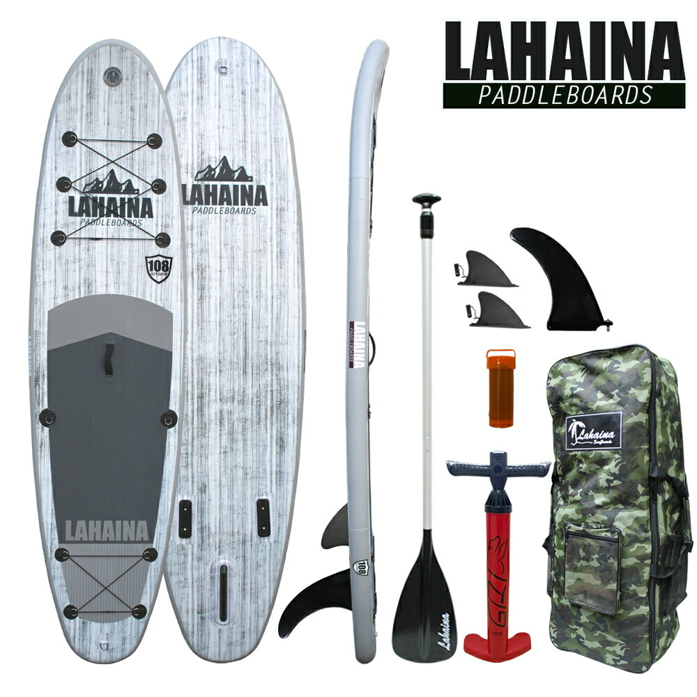 リーシュ付属 サップ インフレータブルパドルボード ラハイナ / LAHAINA SUP 10'8  ...