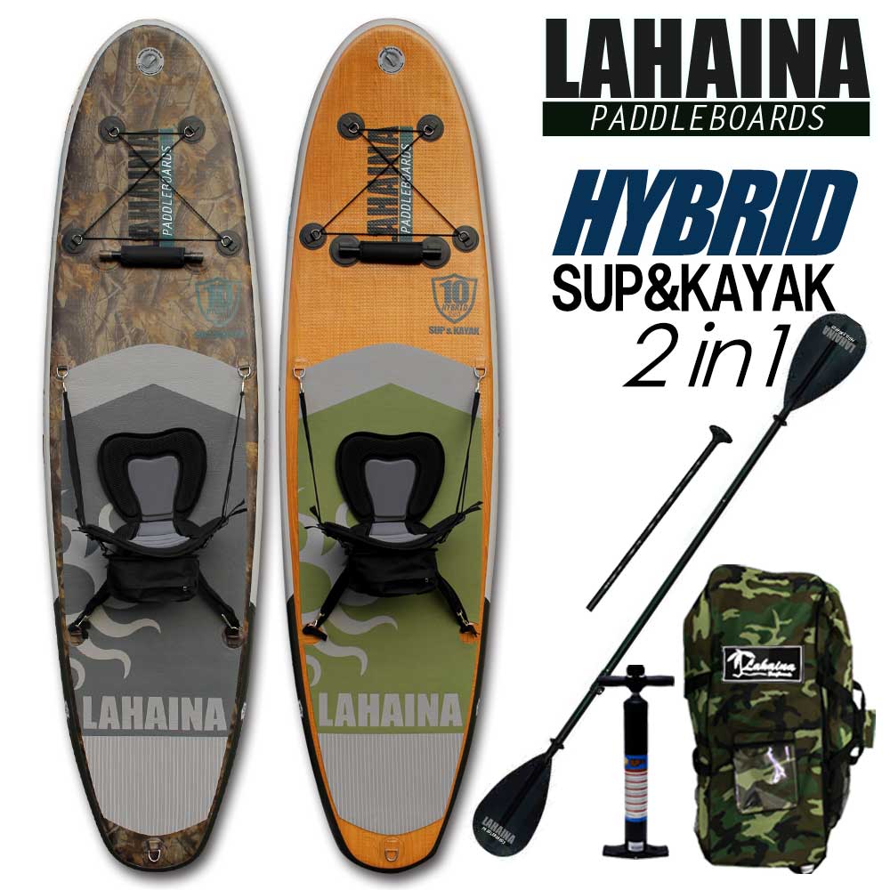 リーシュ付属 サップ＆カヤック インフレータブルパドルボード ラハイナ / LAHAINA SUP＆KAYAK 10 ハイブリッドHYBRID スタンドアップパドルボード