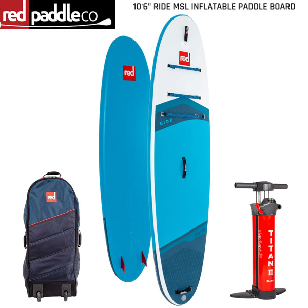 Rakuten - 【セット】23-26 RED PADDLE 10’6 RIDE MSL INFLATABLE PADDLE BOARD / レッドパドル ライド SUP インフレータブル パドルボード サップ 特典パドル付