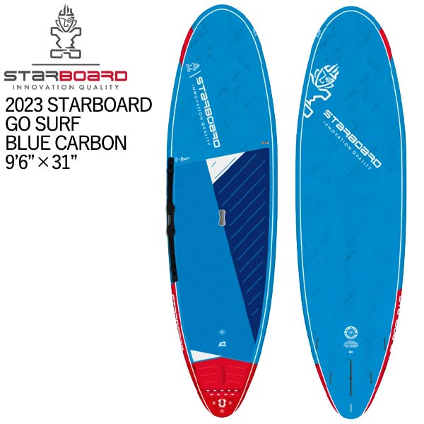 2023 STARBOARD SUP 9'6 X 31 GO SURF BLUE CARBON スターボード サップ ゴーサーフブルーカーボン モデル GO SURF テクノロジー BLUE CARBON サイズ 9’6″(約297cm) X 31″(約78cm) X 155 L 推奨体重 40-95 kg Fin Set Up Thruster Quad 付属品 ・170 Armacore FIN ・Pair of M4.7 Armacore Fin ・2in1 Shoulder Carry Strap ・Tiki Key ブランド 【STARBOARD】 最先端テクノロジーを駆使し開発されたバラエティに富んだラインアップを擁し、世界のスタンドアップパドル界をリードするトップブランド。 モデル 【GO SURF】 このモデルのデザインは、高評価を得ているAVANTIのアウトラインを縮小し、人気のWEDGEシリーズのレールとボトム形状を採用しました。 31インチ幅のアウトラインとフラットデッキは安定感があり、安心してパドリングする事が出来ます。 9’6”の長さはテイクオフがとても早く、ゲティングアウトも容易で早いです。 また、クラシカルなロングボードスタイルだけではなく、マニューバビリティにも優れています。 クルーズからサーフィンも出来て、持ち運びも容易なボードをお探しの方にとてもおすすめです。 　 注意事項 スターボードのお受け取り方法について ※お取り寄せ商品のご注文後、お客様都合のキャンセルは一切お受けできません。 安全について ※パドルボードは海上、水上における潮の流れ、急な天候の変化、予期せぬアクシデントの恐れがあります。安全確保の為ライフジャケットの着用をお勧めします。 ＜サーフボードの運送に関する注意点＞ 在庫について 最新の在庫情報を記載致しておりますが、日々在庫が変動しています為、ご注文頂きましても在庫がない場合がございます。ご理解、ご了承何卒お願いいたします。 営業所止め送料について 「営業所止め送料無料」の記載がある場合は、送料無料。 ※営業所でのお受け取りとなりますのでお客様ご自身で受け取りをお願いします。 ご自宅までは配送できませんのでお気を付けください。 離島の場合は、別途追加料金が発生いたします。 ご注文後に送料を修正させていただきます。 離島の送料は「大型宅配便 離島への発送について」をご確認ください。 メーカー希望小売価格はメーカーカタログに基づいて掲載しています。