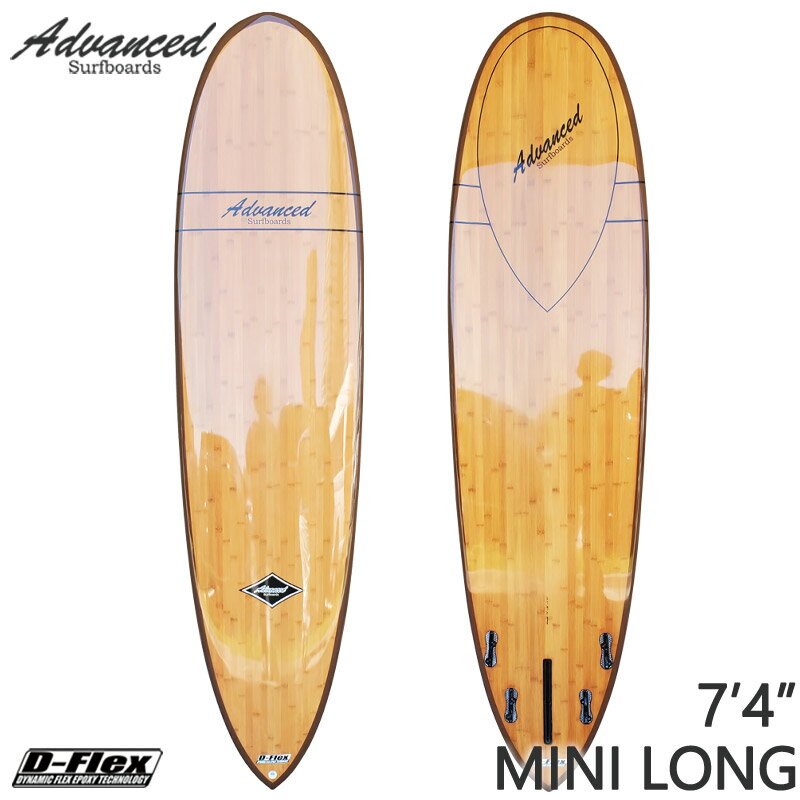 西濃運輸営業所止め サーフボード ミニロング サーフィン アドバンス / ADVANCED 7'4 EPS/BAMBOO A27 送料無料