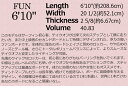 サーフボード ラハイナ LAHAINA 6'10 L02 ファンボード ワインレッド 営業所止め 送料無料