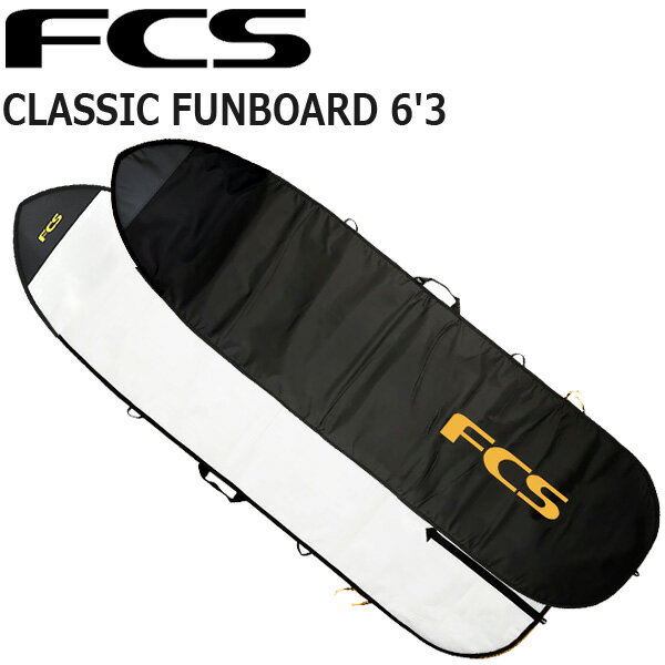 FCS CLASSIC BOARD COVER FUNBOARD 6'3/エフシーエス クラシック ボードカバー ファンボード モデル CLASSIC BOARD COVER FUN BOARD サイズ カバーサイズ：6'3",ボードの最大長：6'4" 最大ボード幅：21 3/4インチ / 555mm , カバー重量：1.3kg 詳細 ・内側に20cmのターピーポケット： サーフ用品の隠し収納スペース ・5mmPEフォーム：毎日の使用に最適なプロテクション。 ・マリーングレードジッパー：強度、耐久性、耐焼付性に優れています。 ・最大ボード数：1枚 コメント 日常使用のために設計され、このシングルタイプのボードカバーは車中、または屋根の上にあなたのボードを運ぶのに最適です、そして効果的に要素からあなたのボードを保護します。 注意事項 ※長時間の移動中にボードを保護するようには設計されていません。 メーカー希望小売価格はメーカーカタログに基づいて掲載しています。