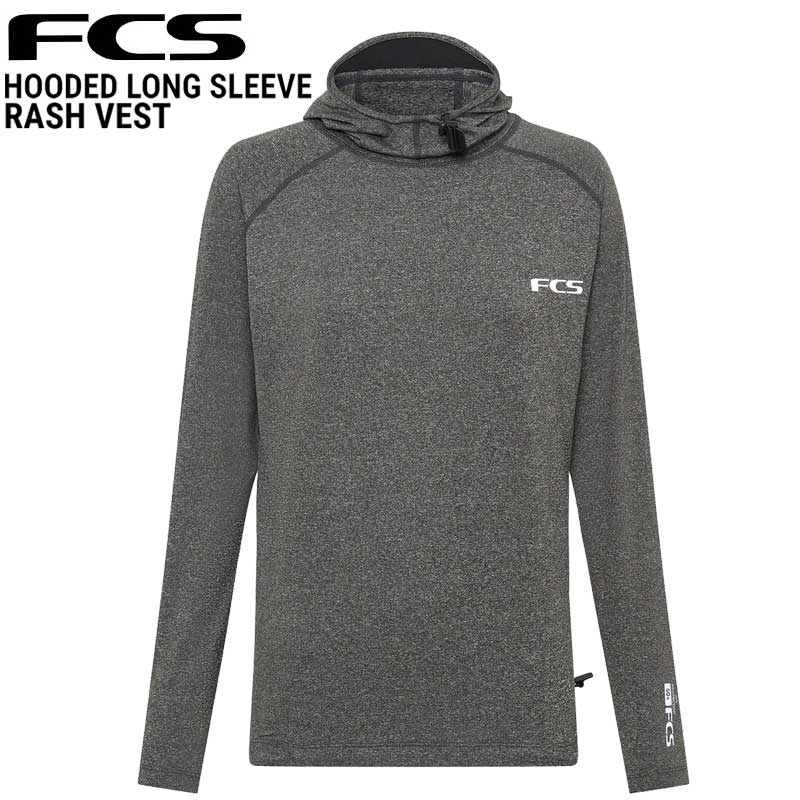 樂天商城 - FCS ESSENTIAL HOODED LONG SLEEVE RASH VEST / エフシーエス エッセンシャル ロングスリーブ ラッシュガード 長袖 サーフィン SUP 日焼け対策 メール便対応