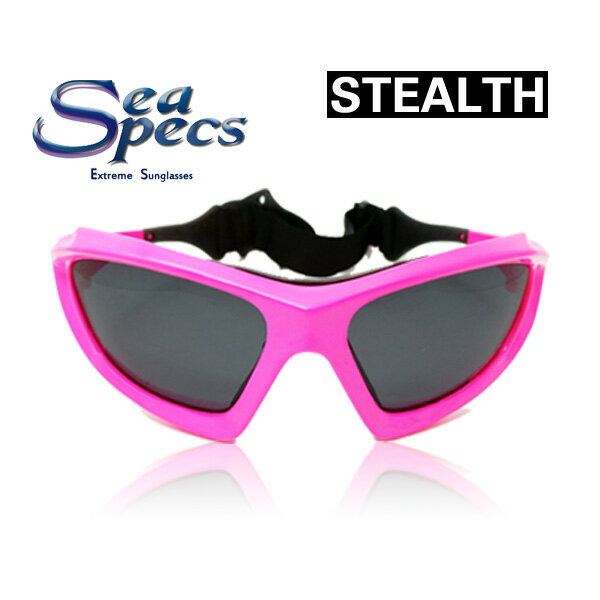 SEA SPECS STEALTH / シースペック ウォータースポーツ用 サングラス ピンク メンズ レディース UVカット 偏光レンズ SUP サップ