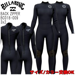 2022 BILLABONG BACK ZIPPER / ビラボン バックジッパー バックジップ 3×2 BC018-009 ウェットスーツ サーフィン フルスーツ ジャージ レディース 春秋用