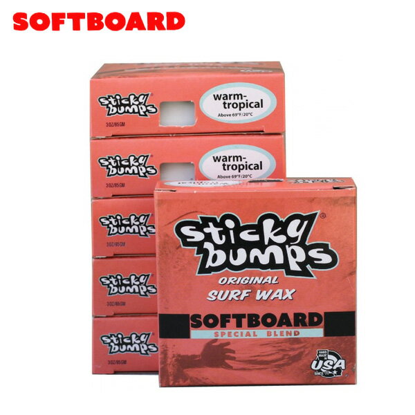 STICKY BUMPS / XeBbL[ovX SOFTBOARD WAX WARM/TROP T[tB T[t{[hbNX \tg{[h [֑Ή