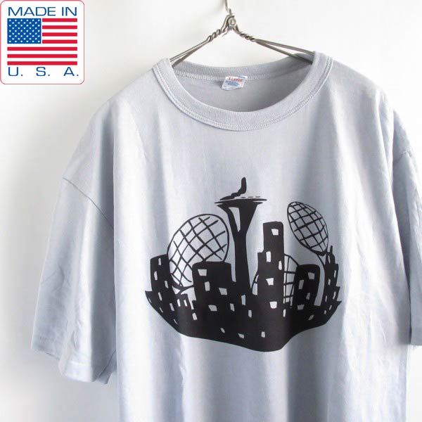 Rakuten - 新品 80s USA製 Champion チャンピオン 半袖Tシャツ グレー系 XL アメリカ製 ビンテージ デッドストック D149【BTSX】