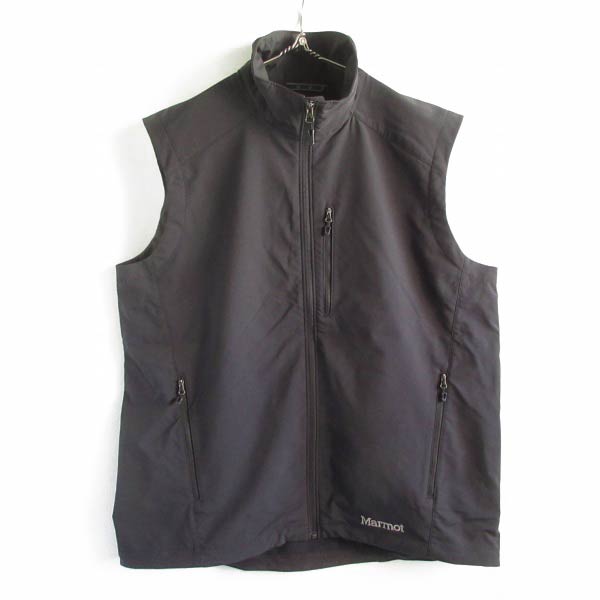Rakuten - 新品 Marmot マーモット 薄手 アプローチ ベスト 黒 XL 企業物 アドバタイジング 未使用品 デッドストック D149【BTOX】