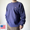 90s USA製 Champion 無地 リバースウィーブ XXL フェード 紺系 刺繍タグ スウェット チャンピオン ビンテージ アメリカ製 D151【中古】...