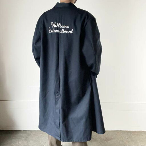 RED KAP 企業物 両面刺繍入り ショップコート 紺系 50-RG XL程度 レッドキャップ ネイビー アドバタイジング D151【中古】【古着】【メンズ】【通販】【BTOX】 RED KAP 企業物 両面刺繍入り ショップコート 紺系 50-RG XL程度 レッドキャップ ネイビー アドバタイジング D151【中古】【古着】【メンズ】【通販】【BTOX】