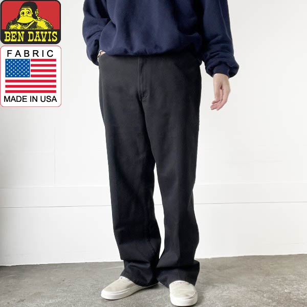 US企画 BEN DAVIS ベンデイビス ワークパンツ 黒 34 フリスコ アメリカ企画品 ブラック D151【中古】【古着】【メンズ】【通販】【BPM】