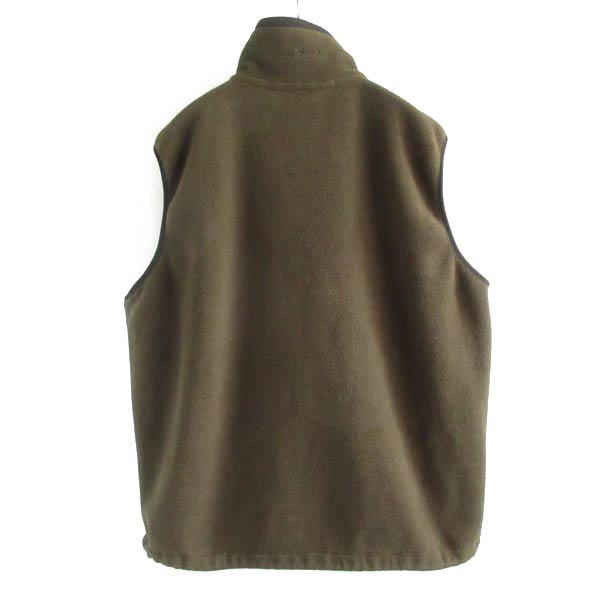90s USA製 Eddie Bauer ポーラテック フリース ベスト オリーブ系 L-TALL エディーバウアー アメリカ製 ビンテージ D150【中古】【古着】【メンズ】【通販】【BTOL】