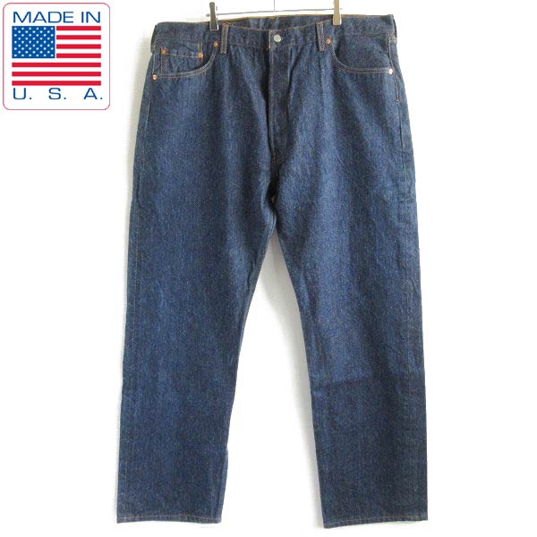 1996年製 極美品 USA製 リーバイス501 ジーンズ 濃紺 実寸W43 毛羽立ち リーバイス 501 Levi's 旧6エルパソ工場 90s アメリカ製 ビンテージ D146【中古】【古着】【メンズ】【通販】【BPXX】