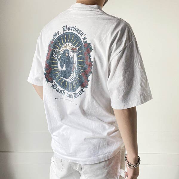 Rakuten - 90s 00s 2001年 アメリカ ウォーク イベント 半袖 Tシャツ XL程度 白 袖裾シングルステッチ コットン ビンテージ D152【中古】【古着】【メンズ】【通販】【BTSX】