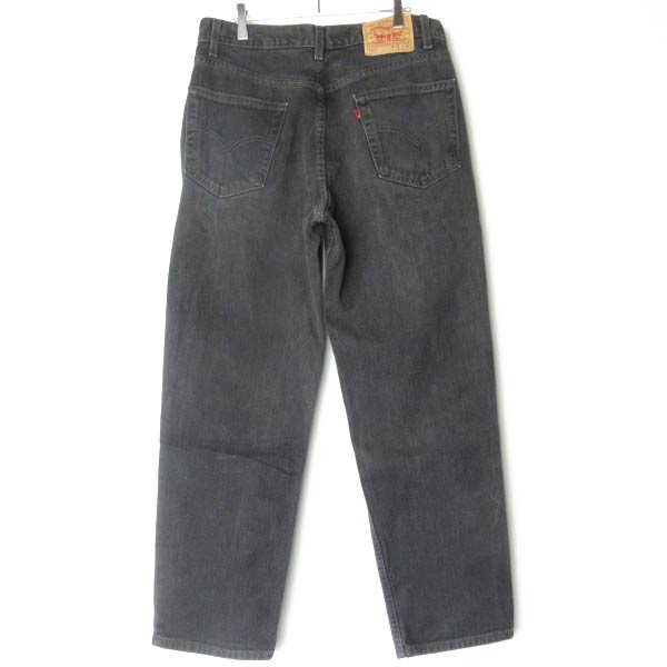 美品 2002年製 リーバイス 550 後染め ブラック ジーンズ 実寸W33 L30 アメリカ企画 黒 00s ジーパン ビンテージ D152【中古】【古着】【メンズ】【通販】【BPM】