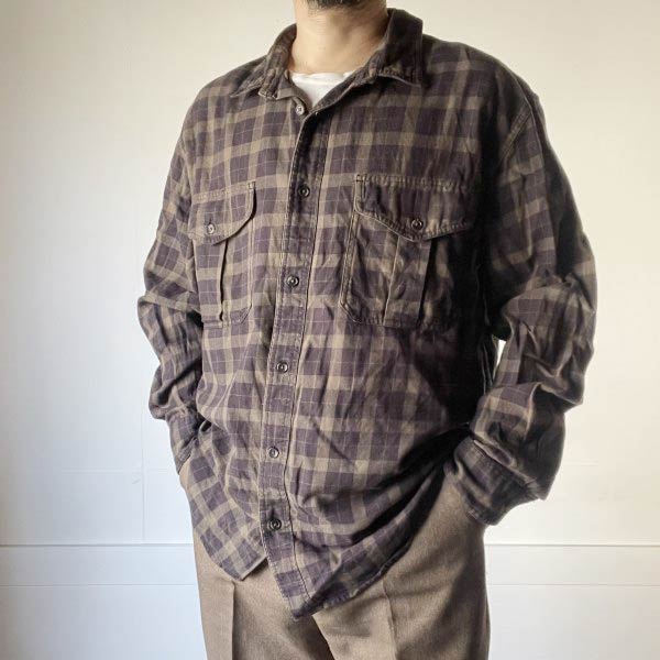 乐天商城 - FILSON フィルソン 長袖 チェック シャツ XL 緑系×黒 ライトウェイト アラスカンガイドシャツ コットン D154【中古】【古着】【メンズ】【通販】【BTPX】