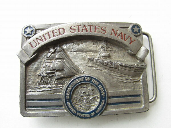 USA製/US NAVY/アメリカ海軍/バックル/ベルト用/BUCKLES OF AMERICA/アメリカ製/米国製/古着/ビンテージ/D142【中古】
