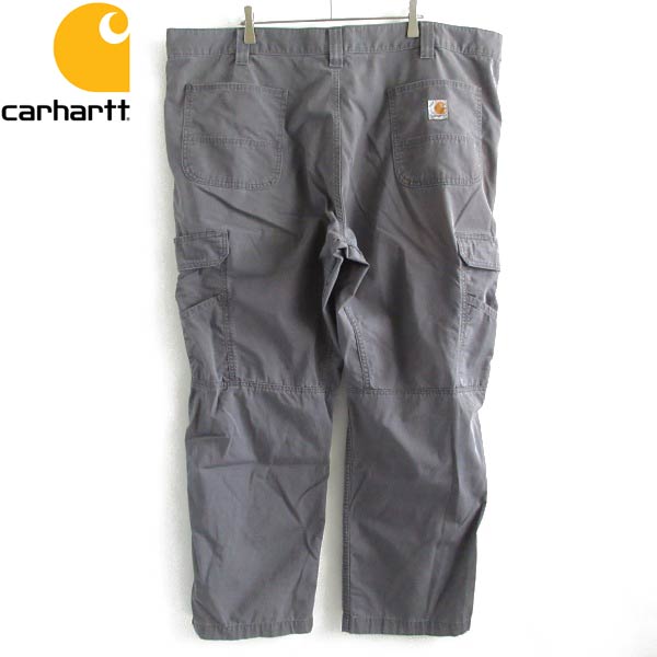 carhartt カーハート リップストップ カーゴパンツ フェード グレー系 44×30 リラックスフィット ワークパンツ D149【中古】【古着】【メンズ】【通販】【BPXX】