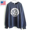 80s USA製 ROYAL RANGERS スウェット 紺系 XL ラグランスリーブ 大きいサイズ ネイビー アメリカ製 80年代 ビンテージ D145【中古...